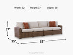 926339608:Dolan Creek Outdoor 2 Piece Sectional, 