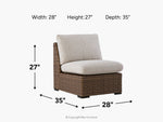 090758654:Dolan Creek Outdoor Armless Chair, 