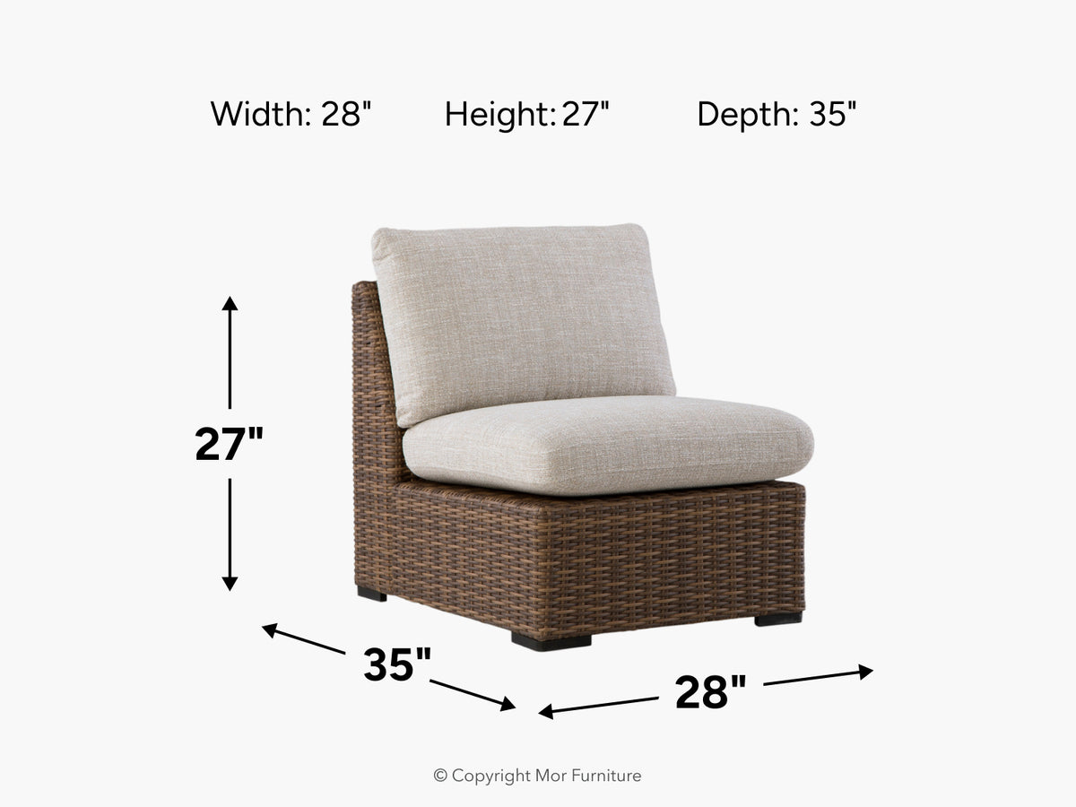 090758654:Dolan Creek Outdoor Armless Chair, 