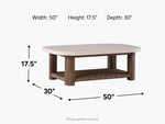 678004374:Dolan Creek Outdoor Coffee Table, 