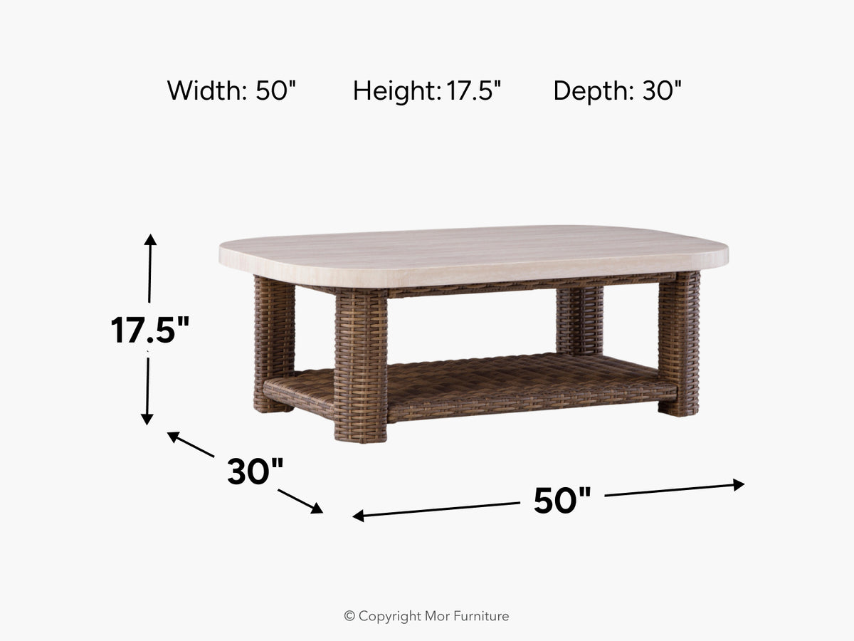 678004374:Dolan Creek Outdoor Coffee Table, 
