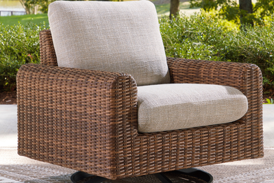 071101515:Dolan Creek Outdoor Swivel Chair, Styled