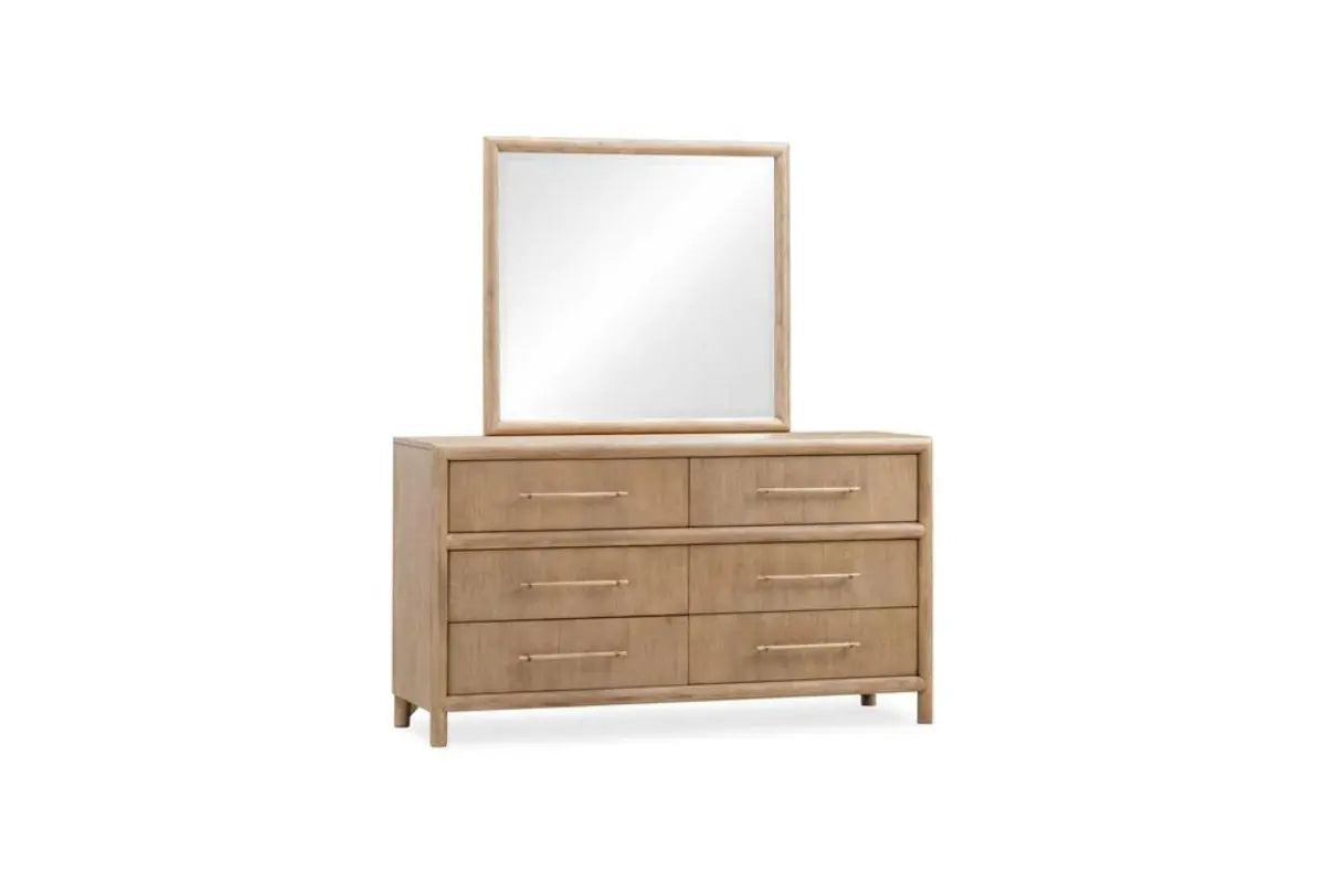DORSEY015:Dorsey Platform Bed & Dresser , Angle