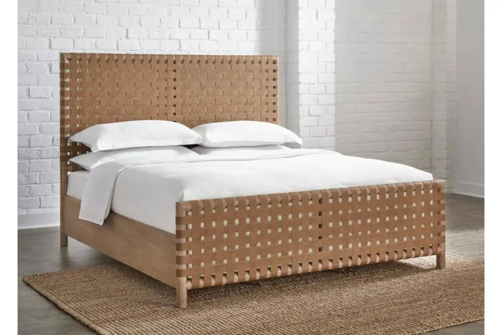 Dorsey Woven Panel Bed | Beds | Bedroom – Mor Furniture
