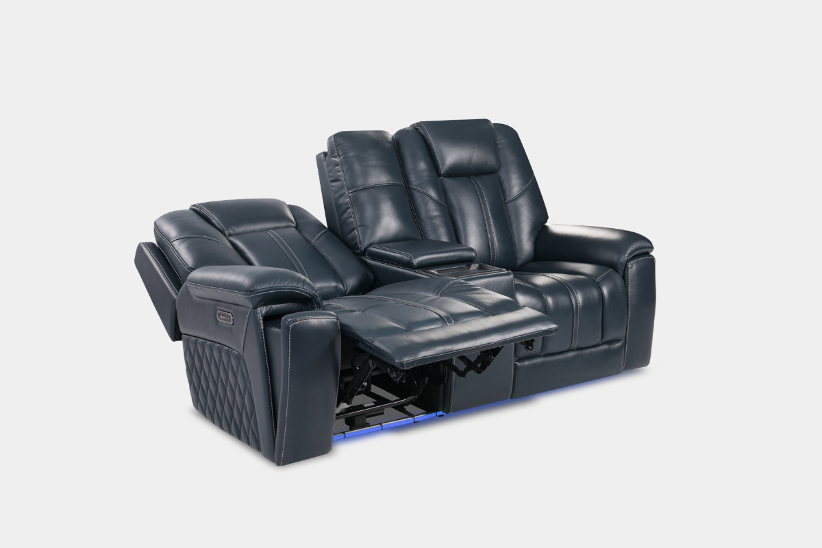 876966305:Duke 2 Power Console Loveseat, Angled