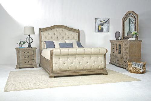 DURANGO63:Durango Sleigh Bed & Dresser &, Styled