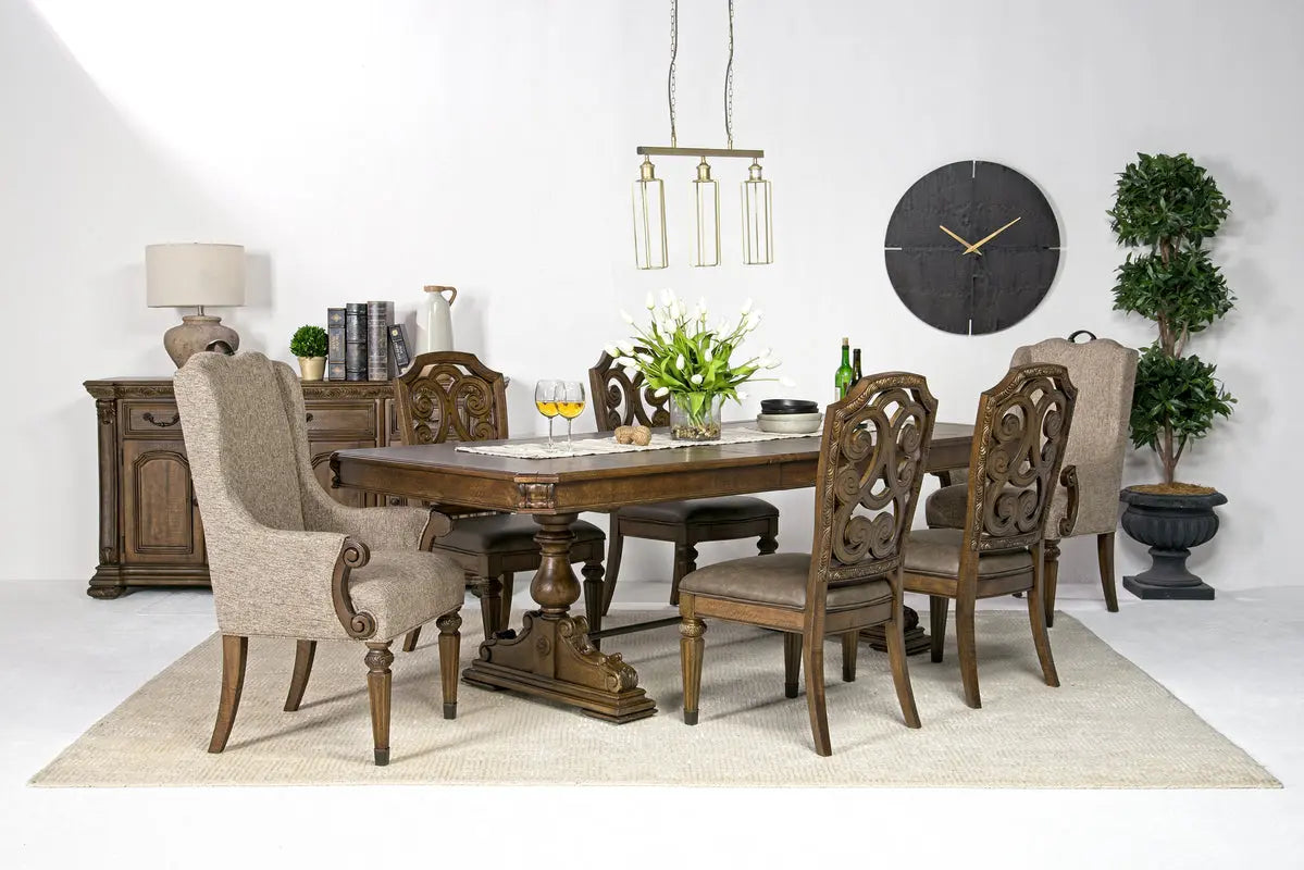 DURANGO23:Durango Dining Table, StyledSide