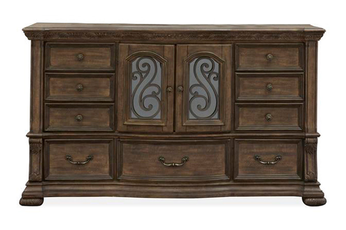 DURANGO71:Durango Panel Bed & Dresser & , Front