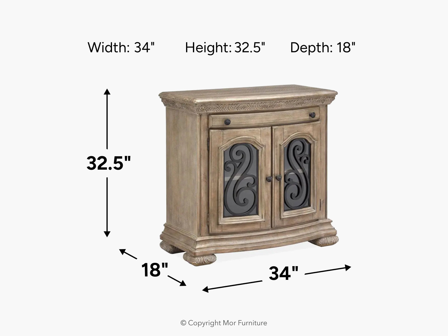 707305722:Durango Nightstand, 