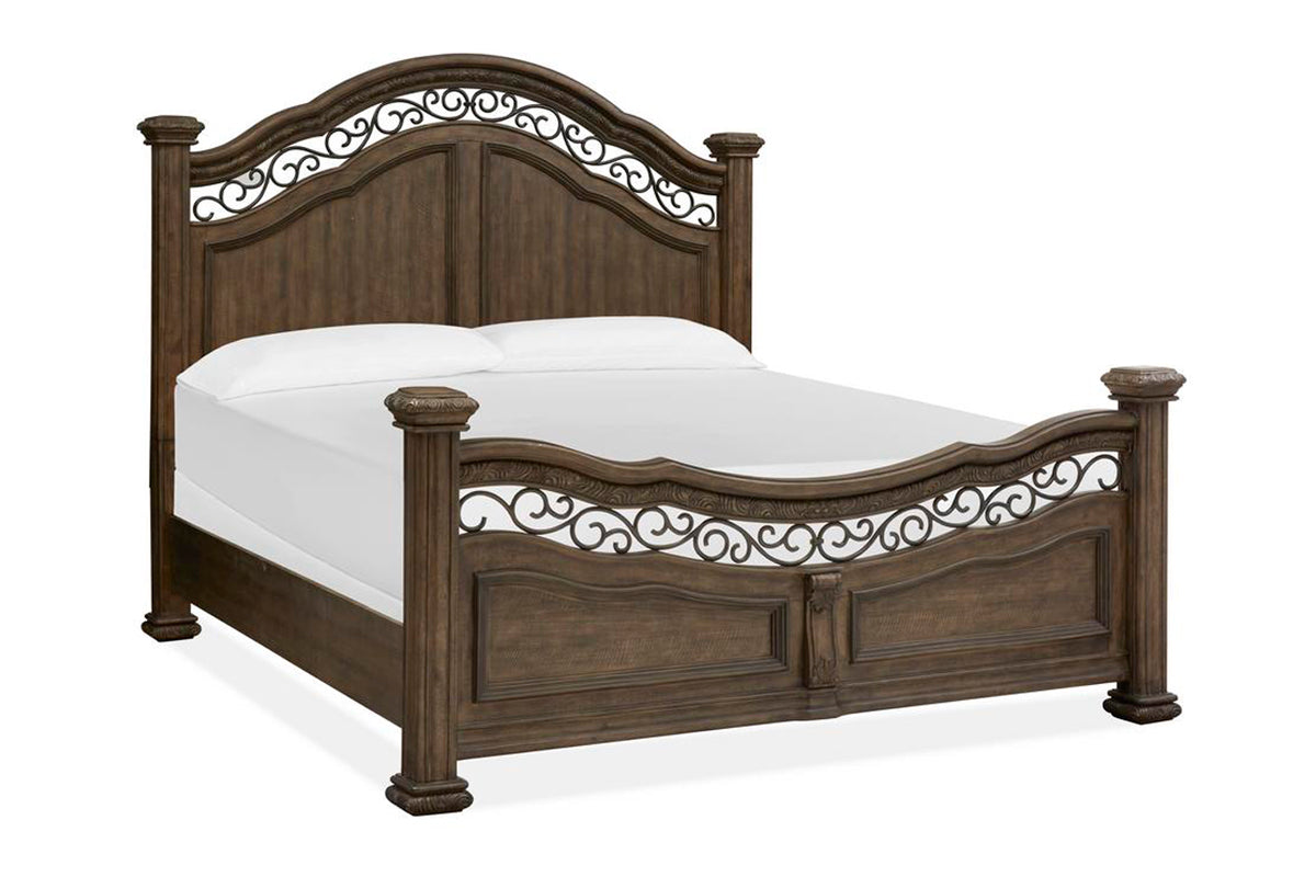 DURANGO71:Durango Panel Bed & Dresser & , AngledAngle