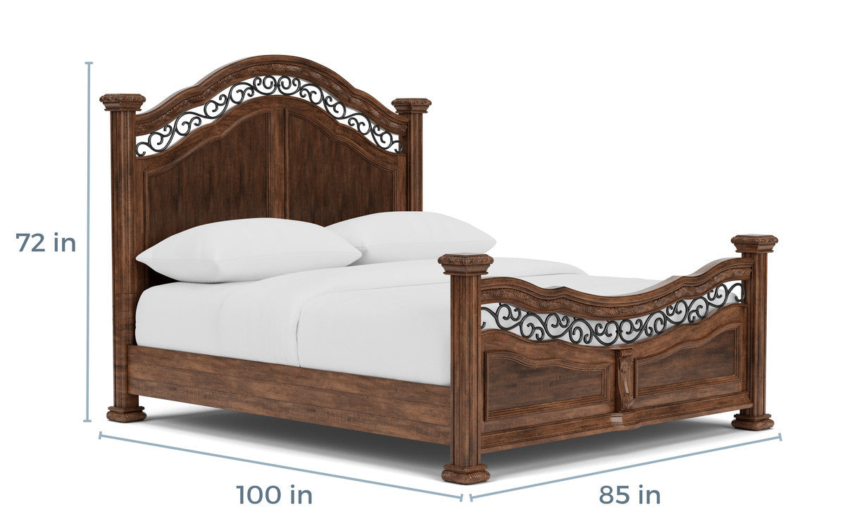 057912637:Durango Panel Bed, 