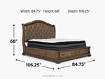 408001434:Durango Storage Bed, 