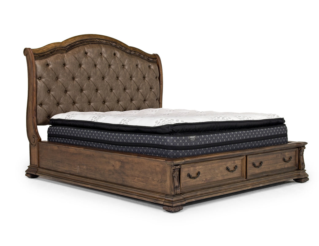 DURANGO76:Durango Sleigh Bed & Dresser &, Angle