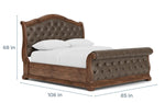 515566386:Durango Upholstered Sleigh Bed, 