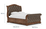 910241498:Durango Upholstered Sleigh Bed, 