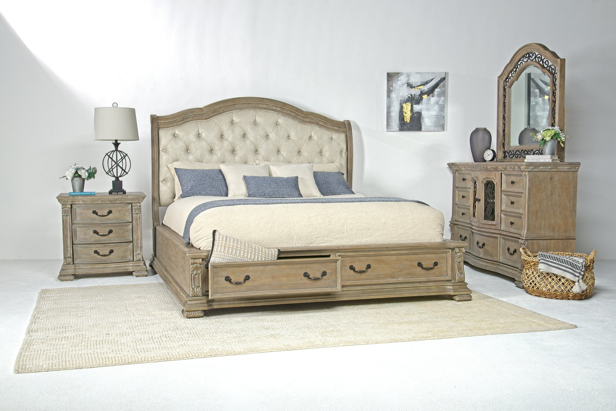 DURANGO68:Durango Sleigh Bed & Dresser &, 