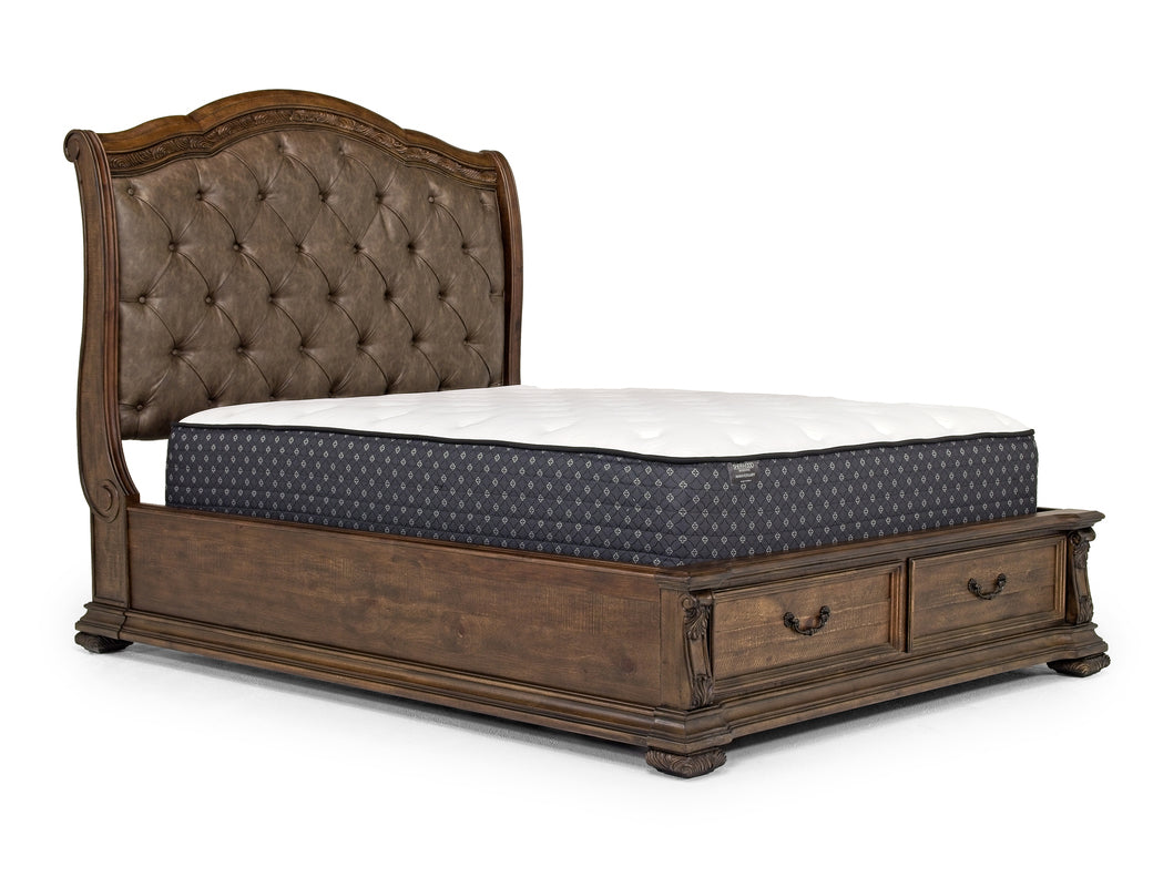 DURANGO75:Durango Sleigh Bed & Dresser &, Angle