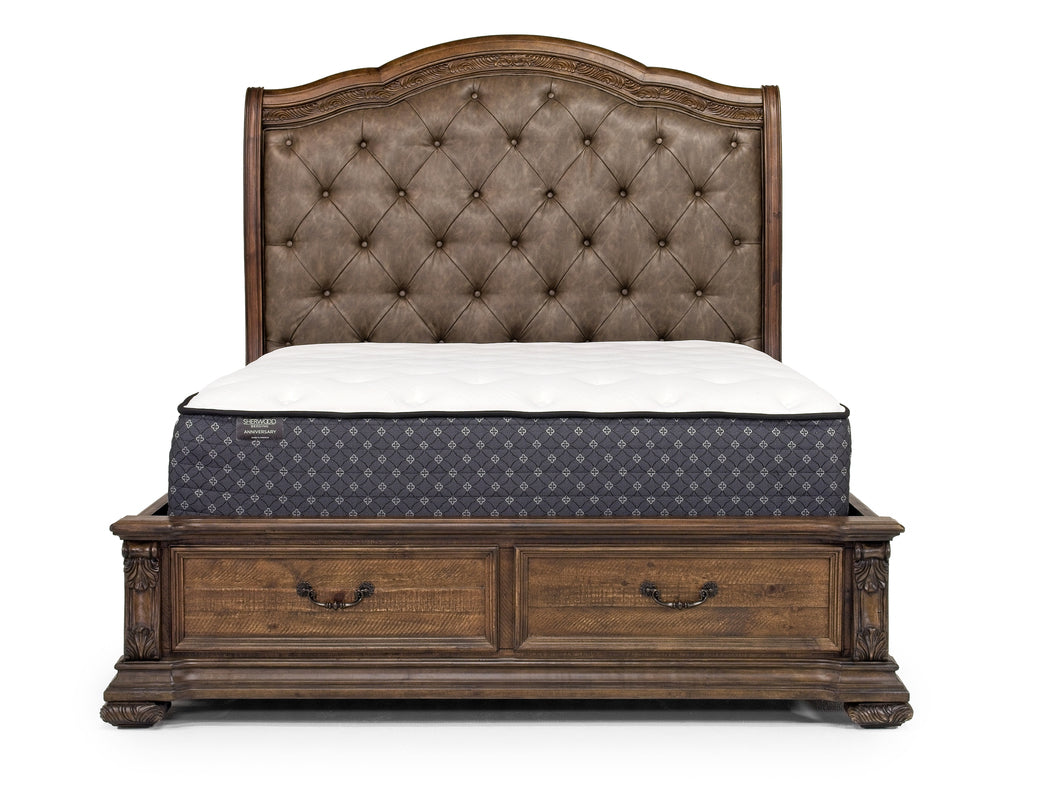 DURANGO75:Durango Sleigh Bed & Dresser &, Front