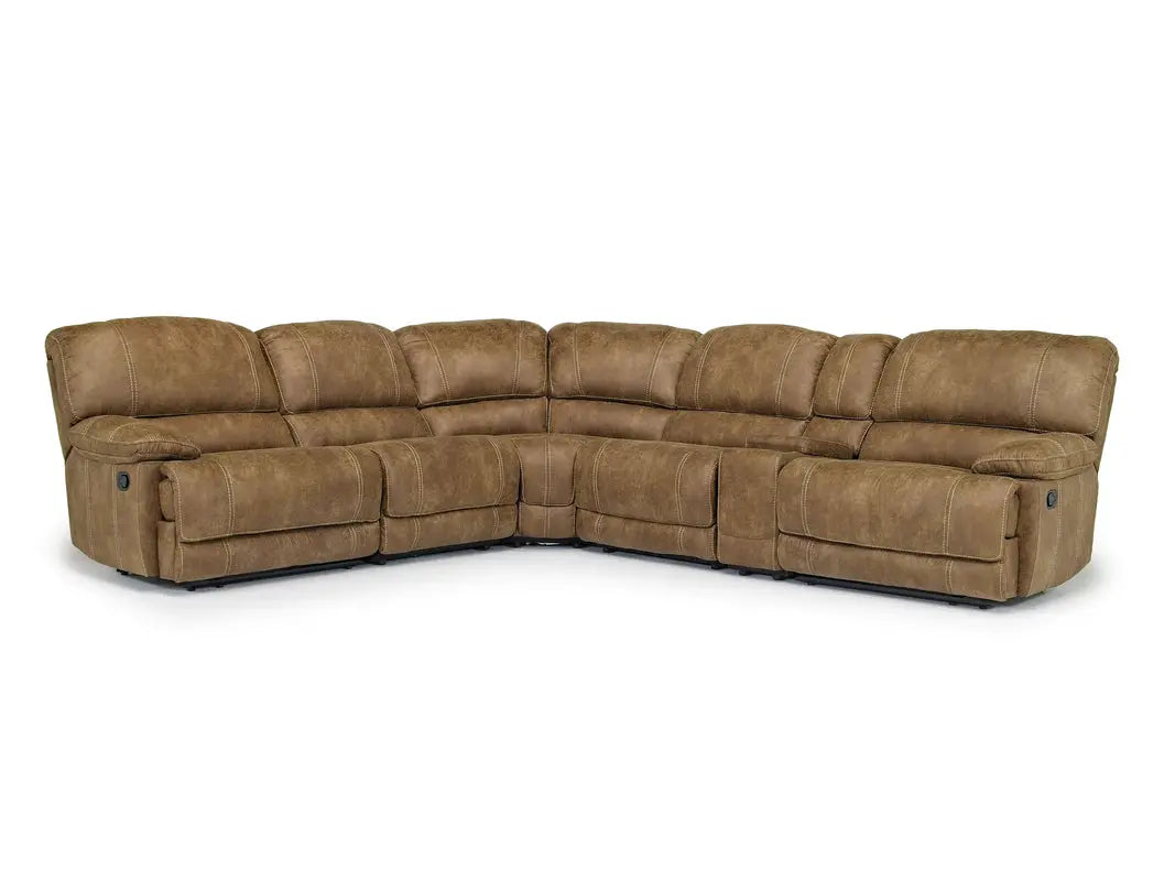 AZULNEW00:Dusty 6 Piece Reclining Sectio, Angle