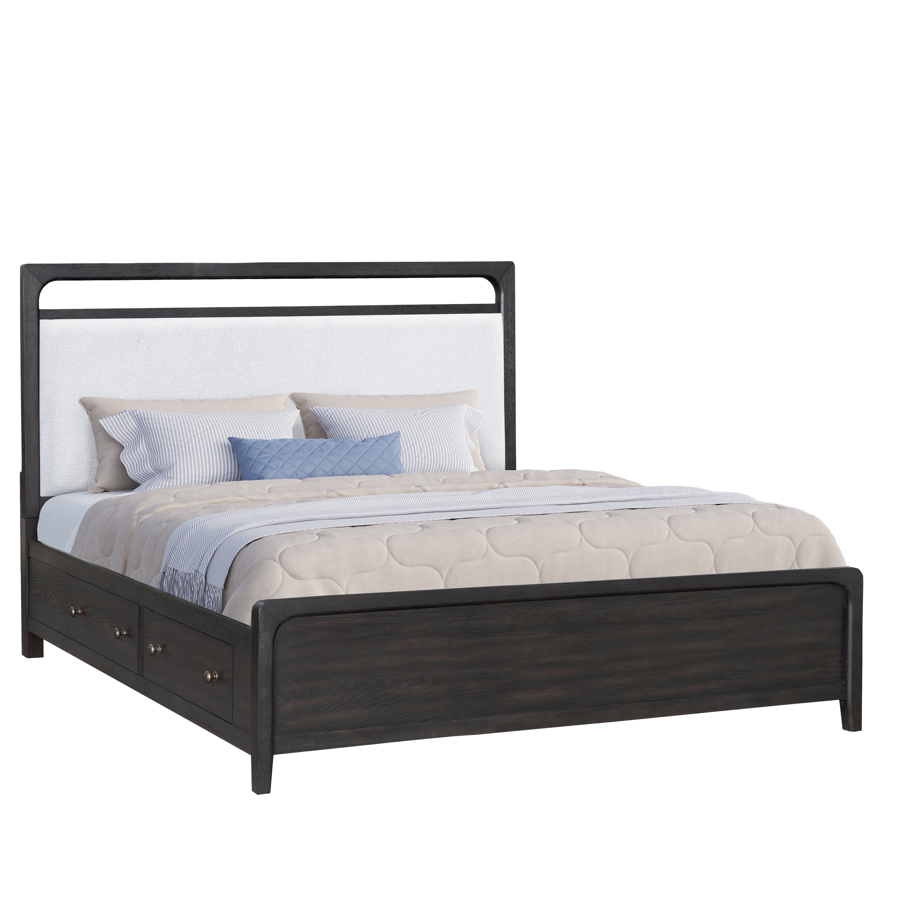 EASTON118:Easton Storage Bed & Dresser &, Angle