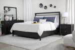 EASTON109:Easton Upholstered Bed & Dress, Styled