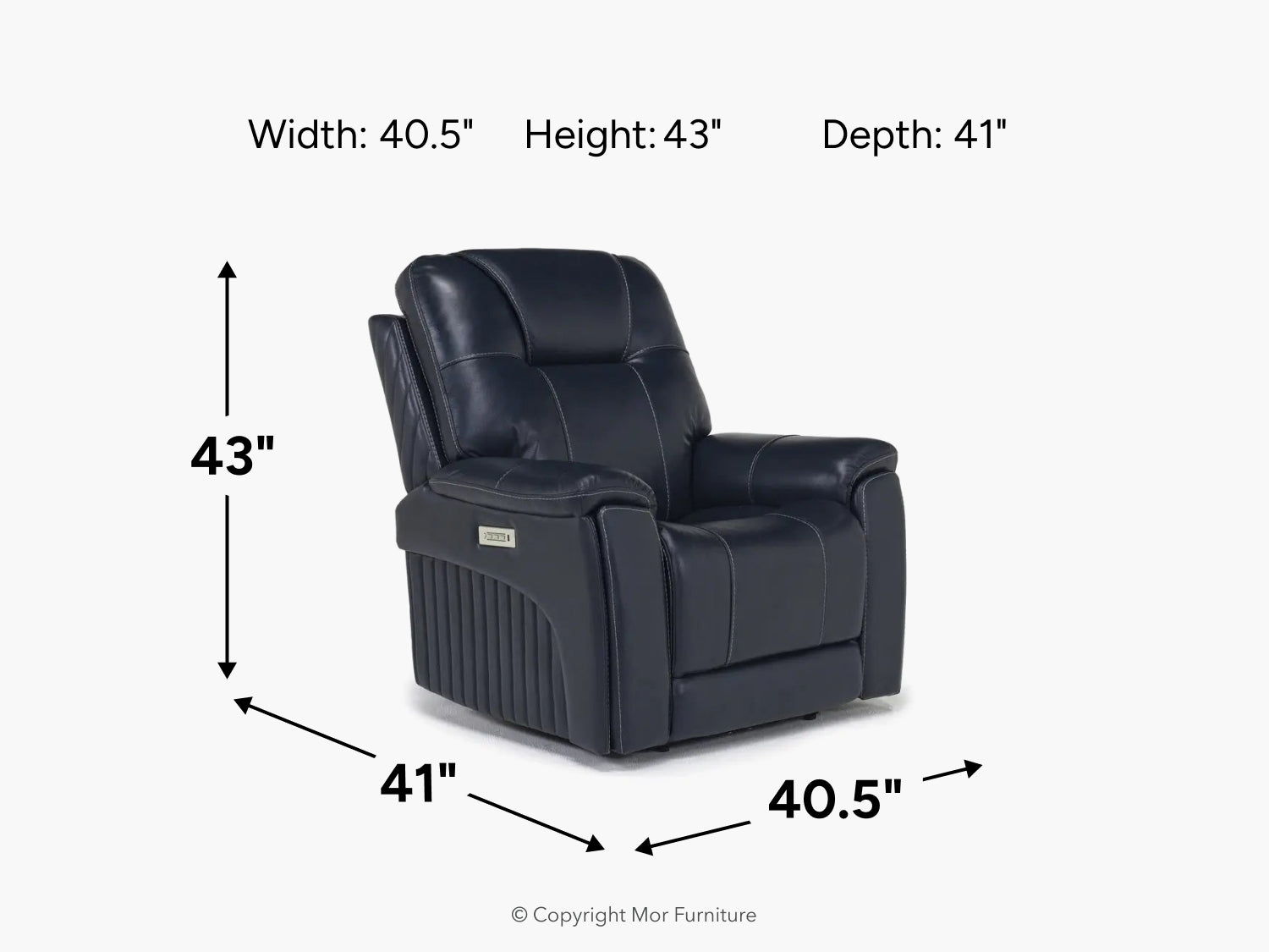 093778207:Echo 3 Power Theater Recliner, 