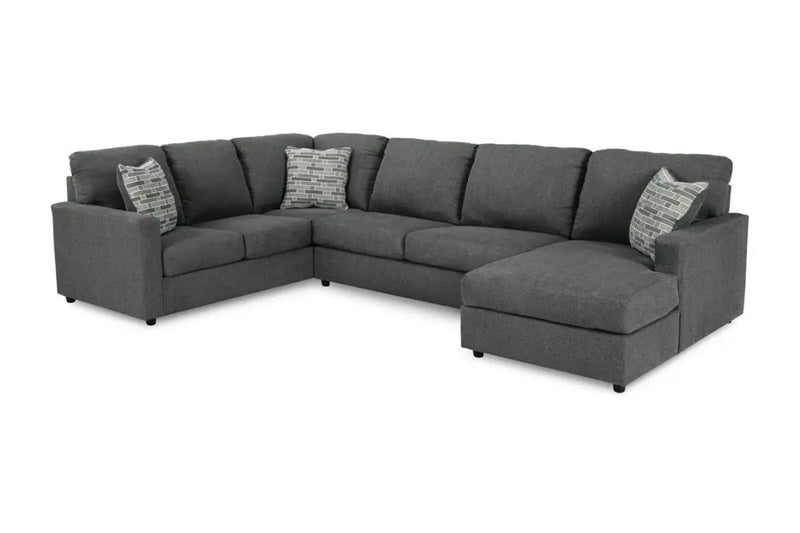 EDENFIE01:Edenfield Tux Loveseat Chaise , Angle