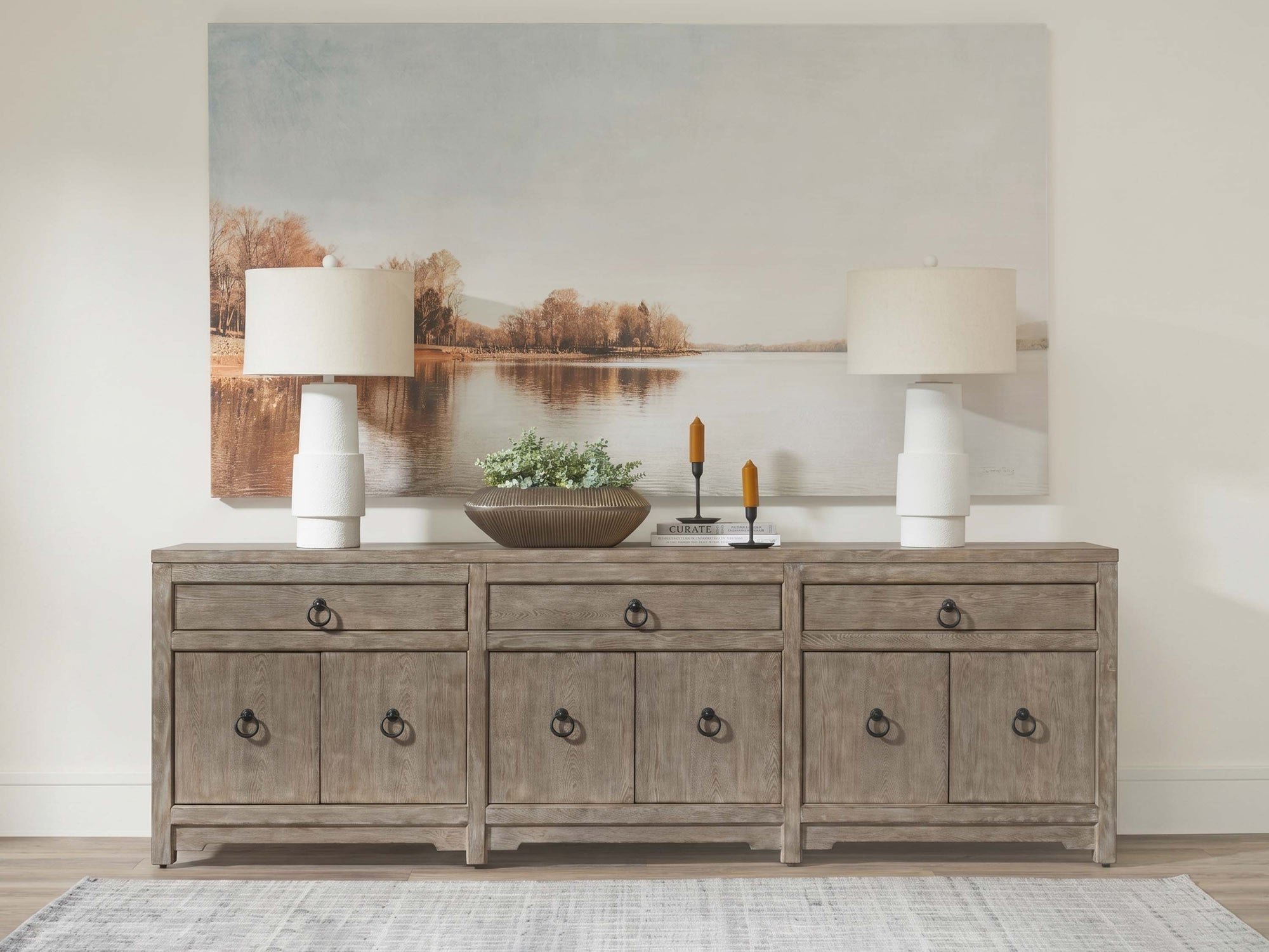 070255212:Edinburg Media Console, Styled