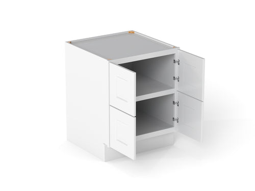 166326631:Elegant 4-Door Pantry Cabinet, AngledOpen