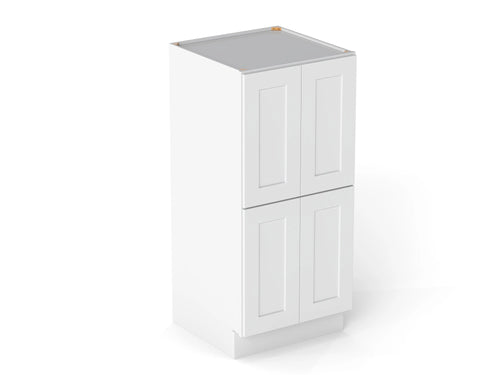 016015339:Elegant 4-Door Pantry Cabinet, AngledAngle