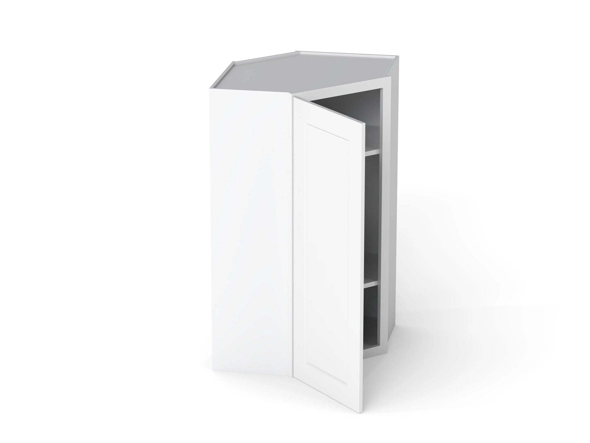 638613742:Elegant Wall Corner Cabinet, Open