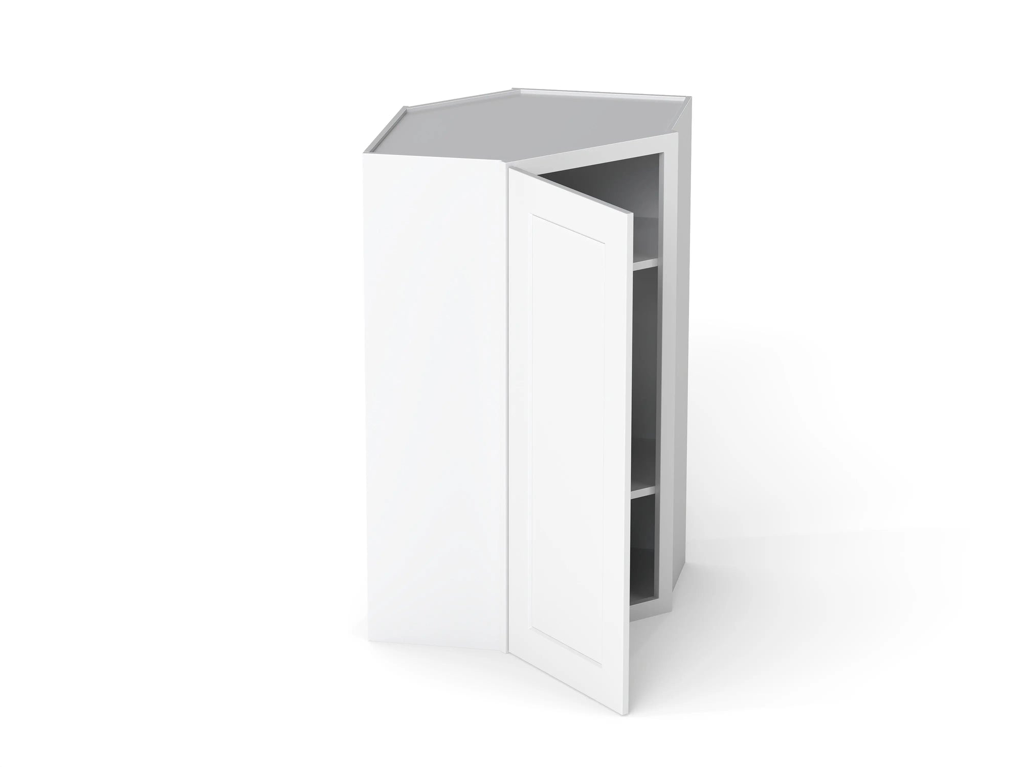 638613742:Elegant Wall Corner Cabinet, Open