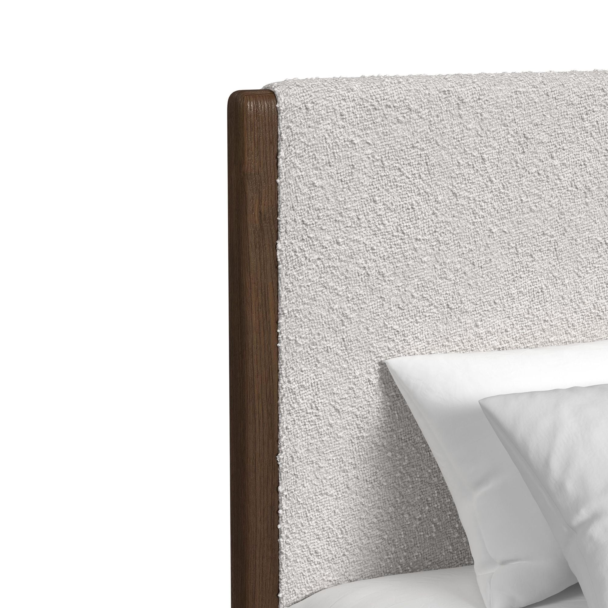 ELM000007:Elm Upholstered Panel Bed With, 