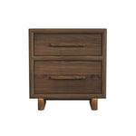 ELM000009:Elm Upholstered Bed With Light, Front