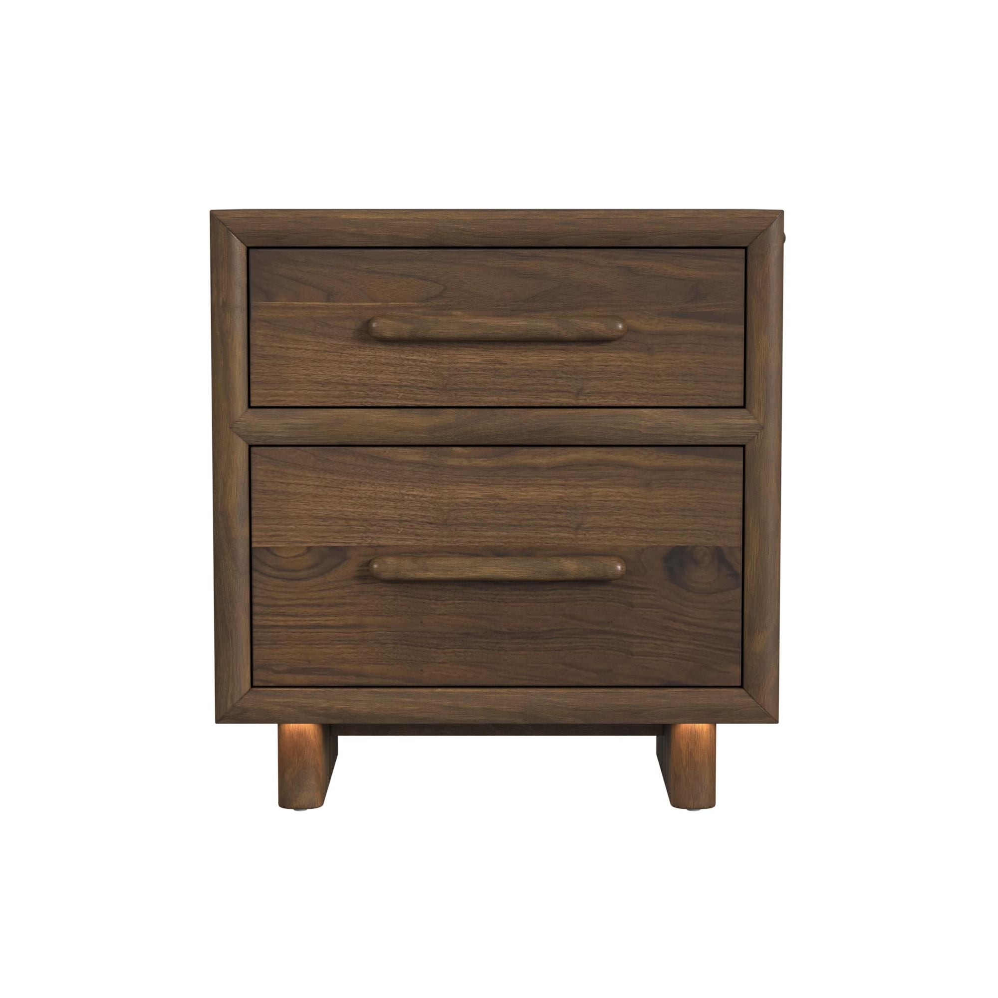 ELM000009:Elm Upholstered Bed With Light, Front