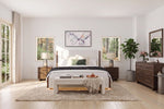 ELM000000:Elm Upholstered Panel Bed With, Styled