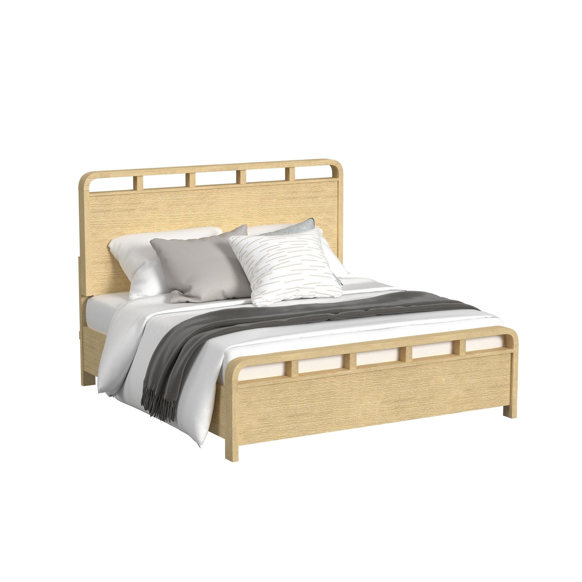 EMBER0107:Emberly Panel Bed & Dresser & , Angled
