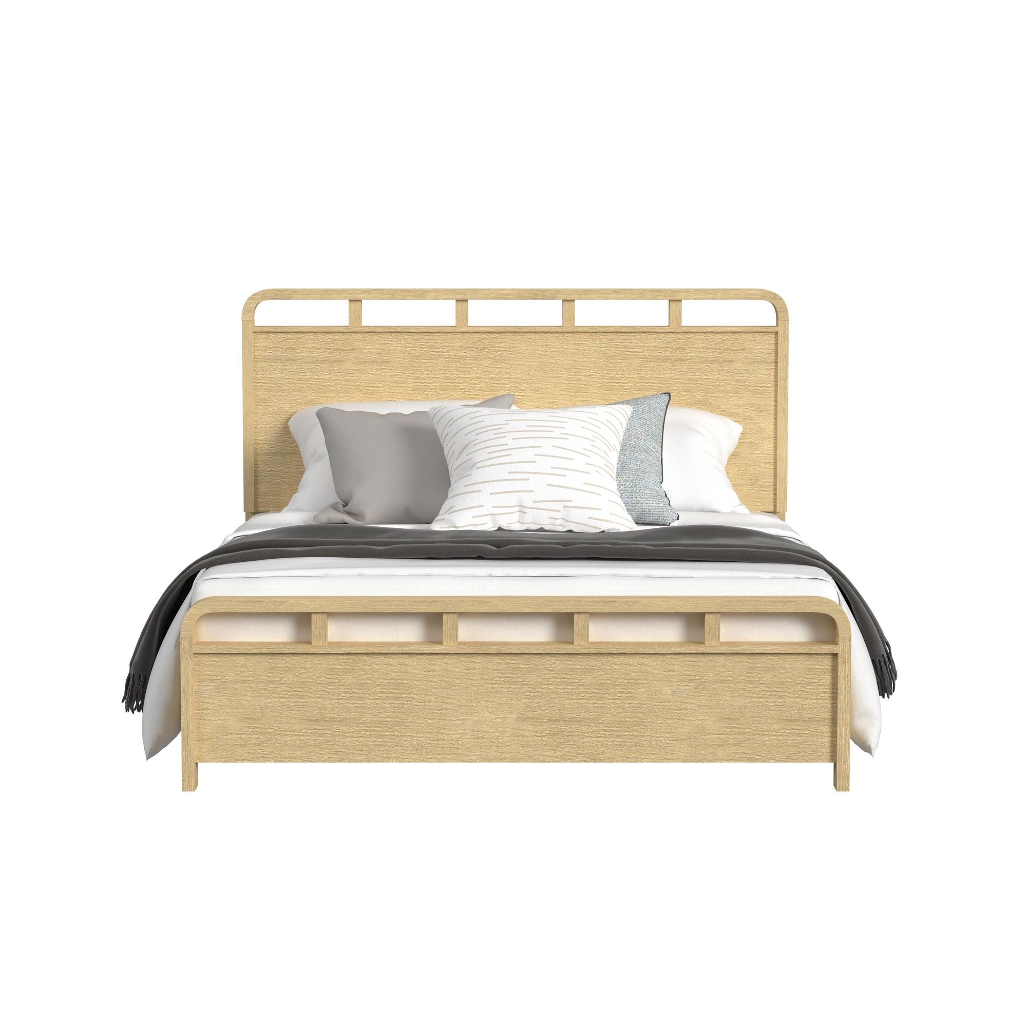 EMBER0107:Emberly Panel Bed & Dresser & , Front