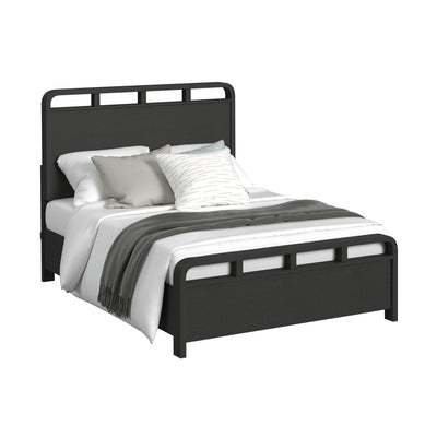 EMBER0003:Emberly Panel Bed & Dresser & , Angled