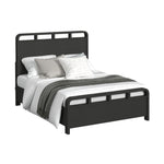 EMBER0010:Emberly Panel Bed, Angled