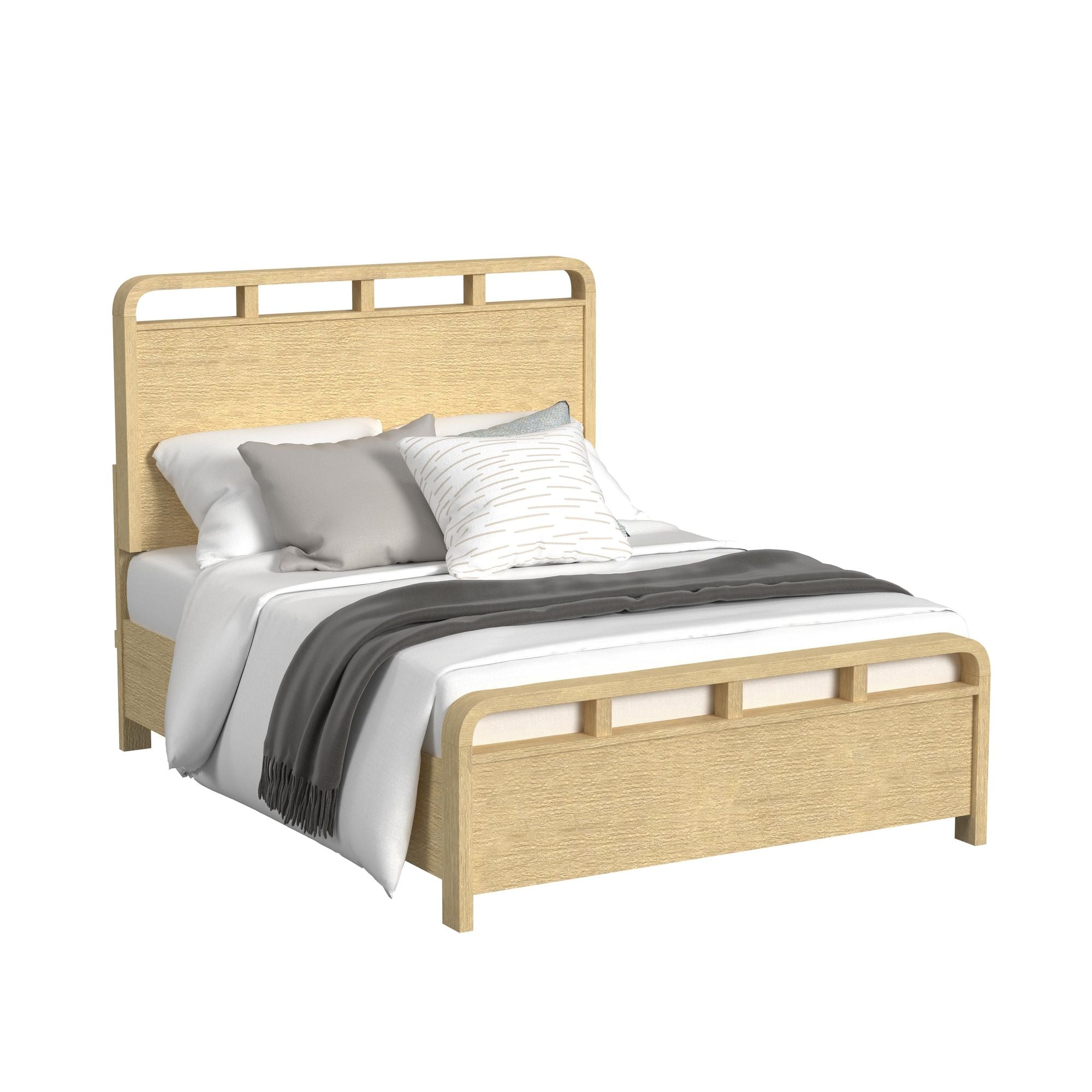 EMBER0113:Emberly Panel Bed & Dresser & , Angled