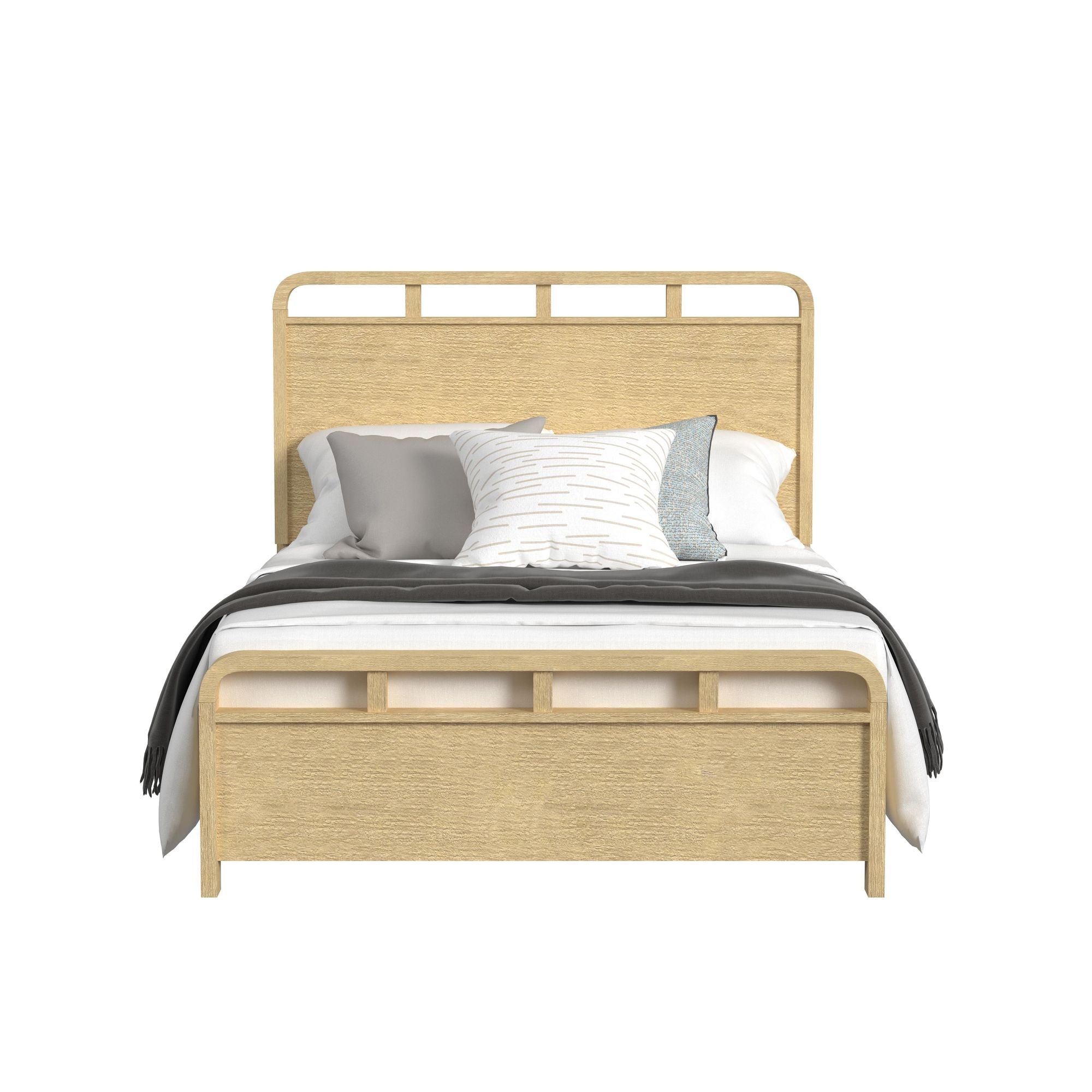 EMBER0103:Emberly Panel Bed & Dresser & , Front