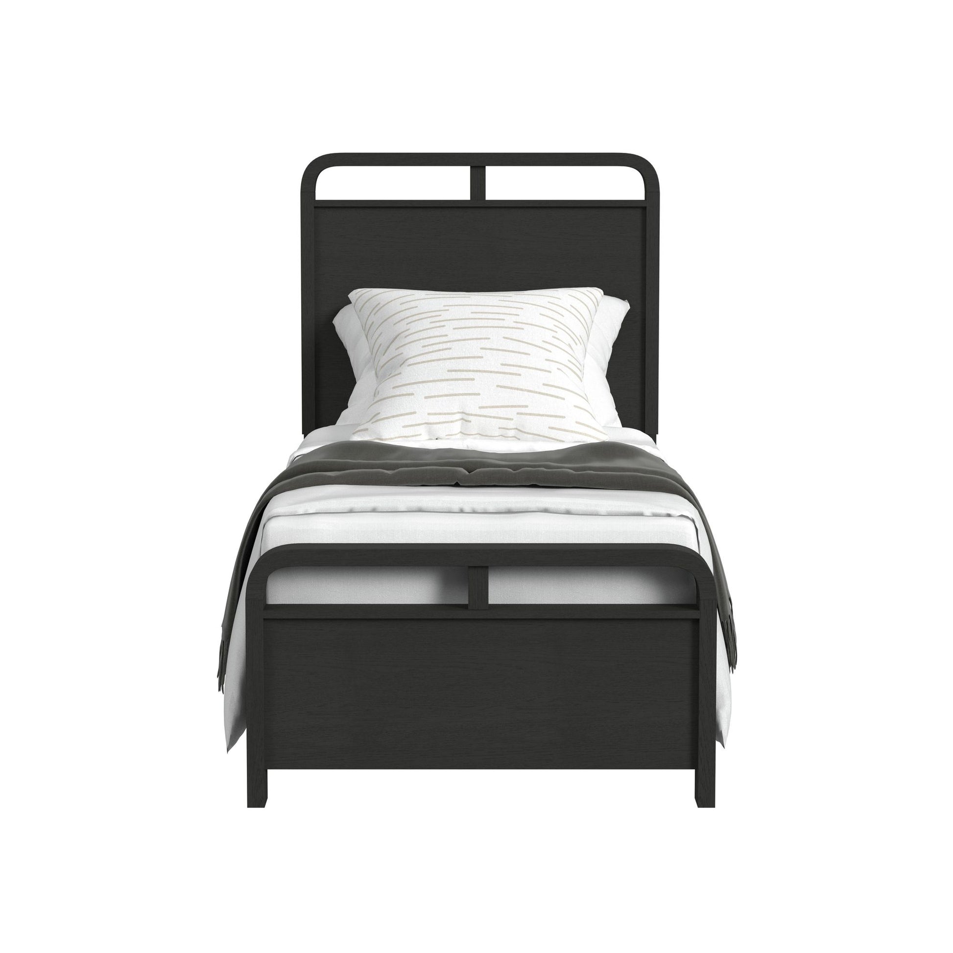 EMBER0014:Emberly Panel Bed, Front