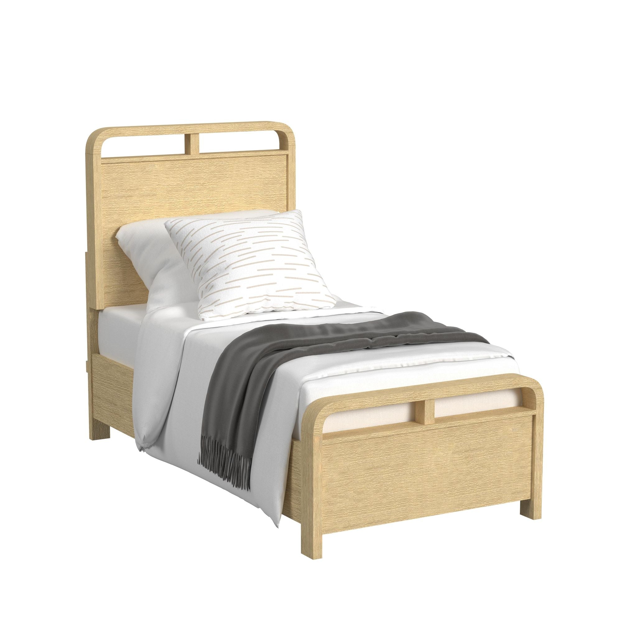 EMBER0116:Emberly Panel Bed & Dresser & , Angled