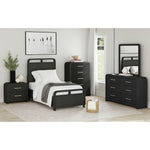 EMBER0016:Emberly Panel Bed & Dresser & , Styled