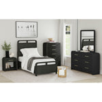 EMBER0015:Emberly Panel Bed & Dresser & , Styled