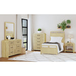 EMBER0115:Emberly Panel Bed & Dresser & , Styled