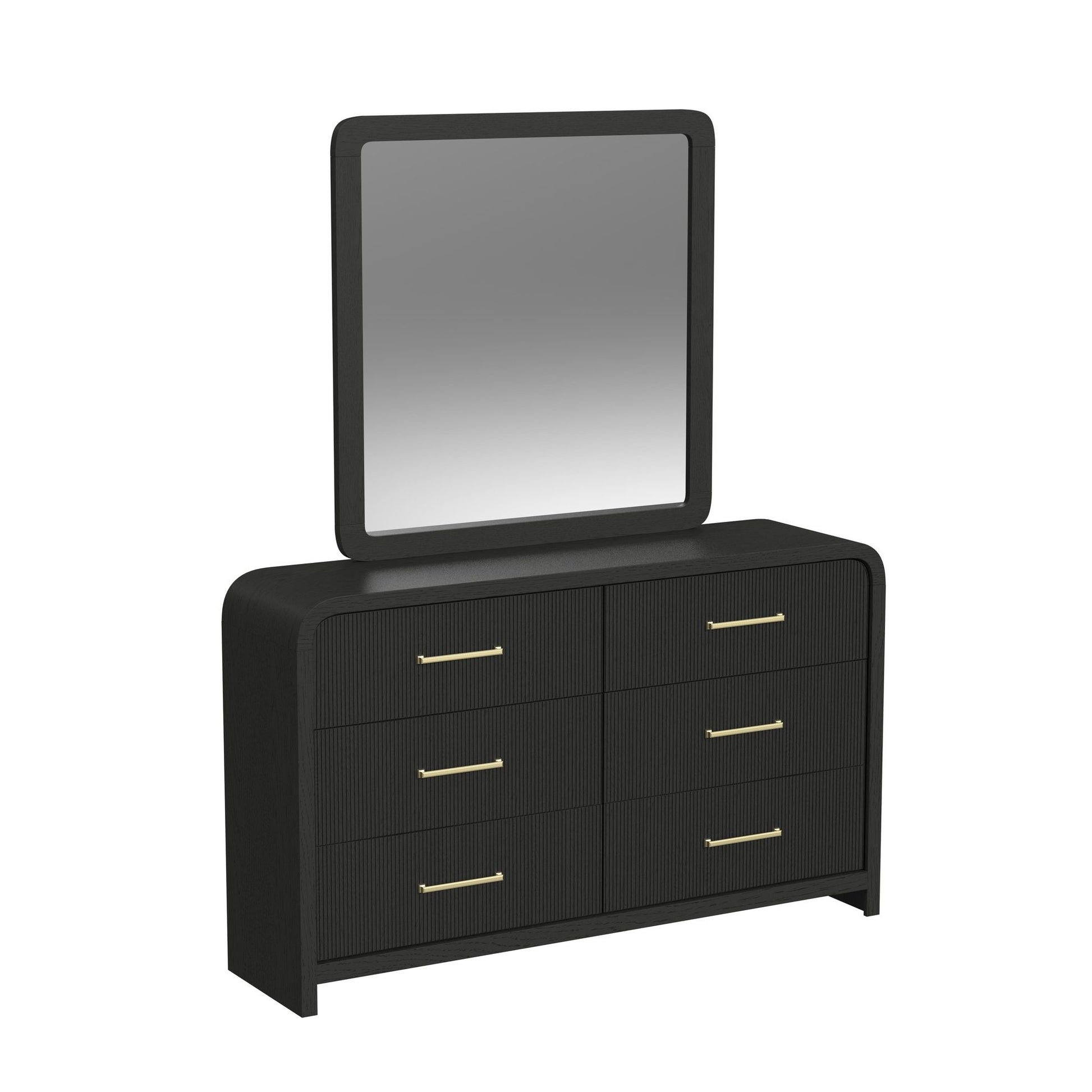 EMBER0015:Emberly Panel Bed & Dresser & , Angled