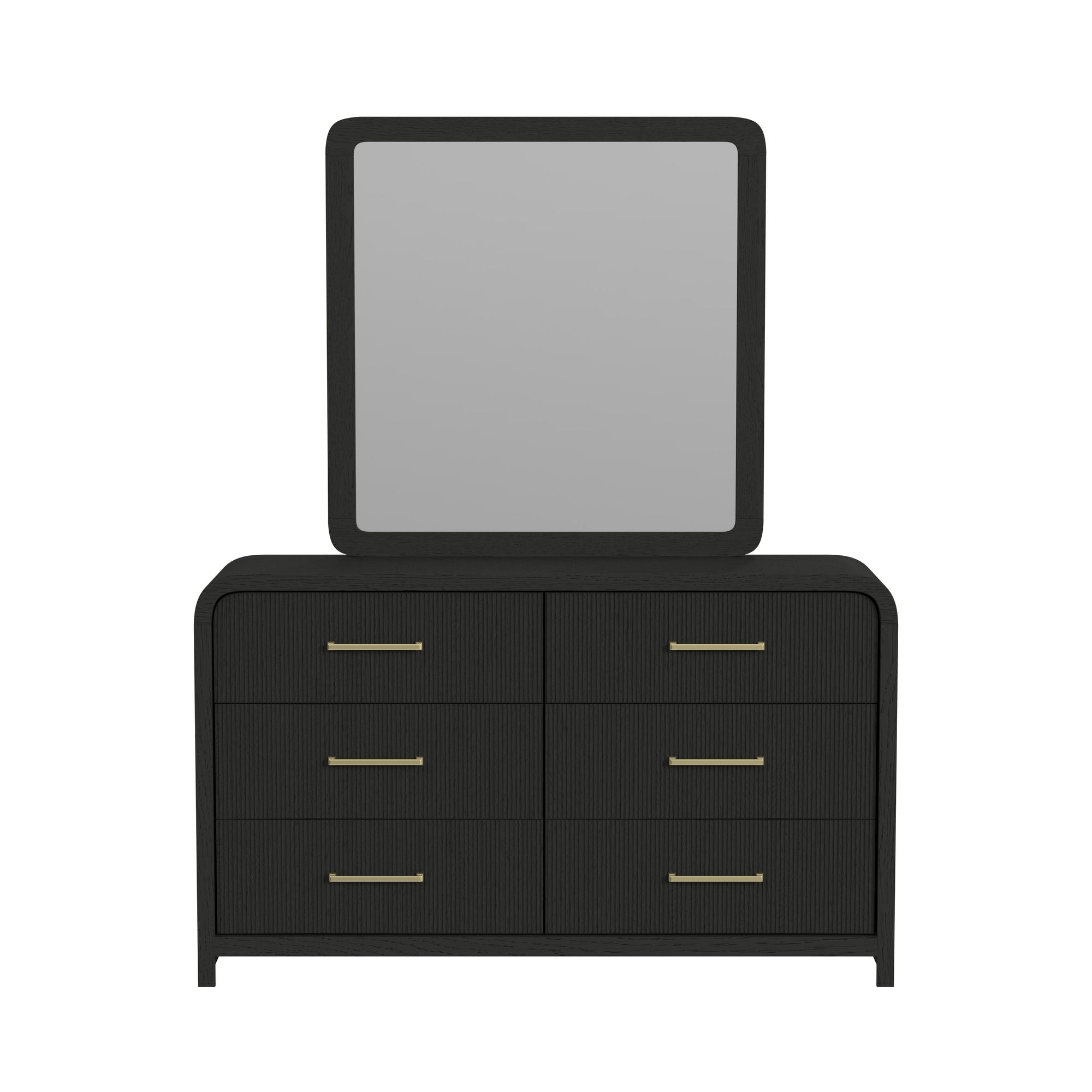 EMBER0003:Emberly Panel Bed & Dresser & , Front