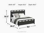 EMBER0005:Emberly Panel Bed, 